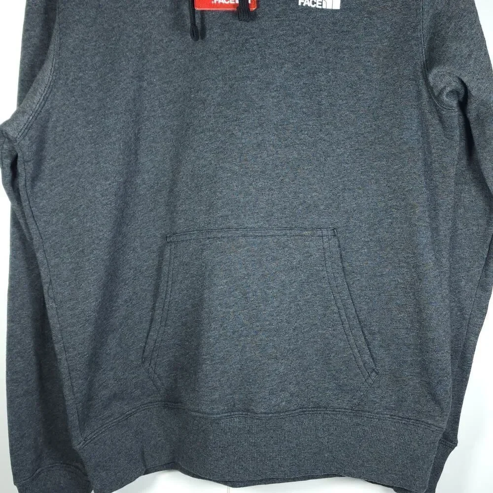 The North Face Men's Small Charcoal Gray DougHub Logo Hooded Pullover NWT